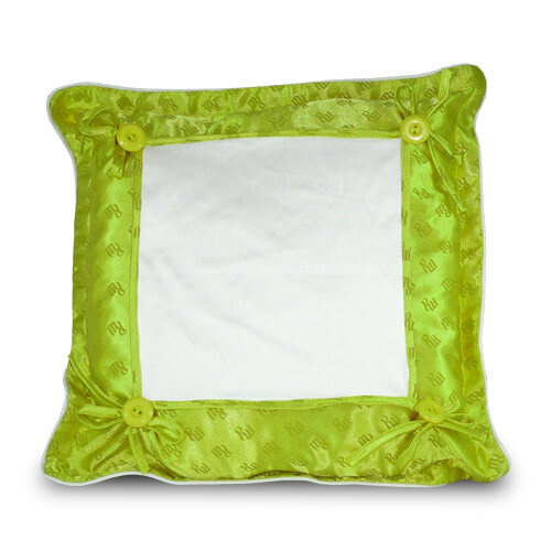 Funda de Almohada Super Calidad 40 x 40 cm verde claro Sublimación Transferencia Térmica