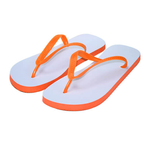 Oranje teenslippers Sublimatie thermische overdracht