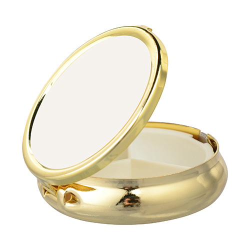 Round pill box gold Sublimation Thermal Transfer