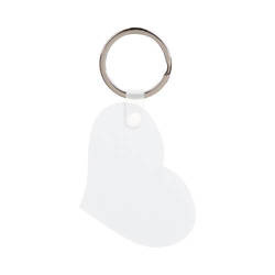 Plastic keyring for sublimation - heart