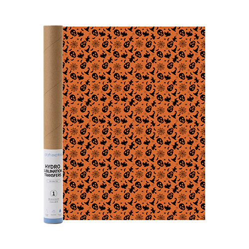 Craft Express hydrosublimatiefolie - Halloween Schedel Spin Heks