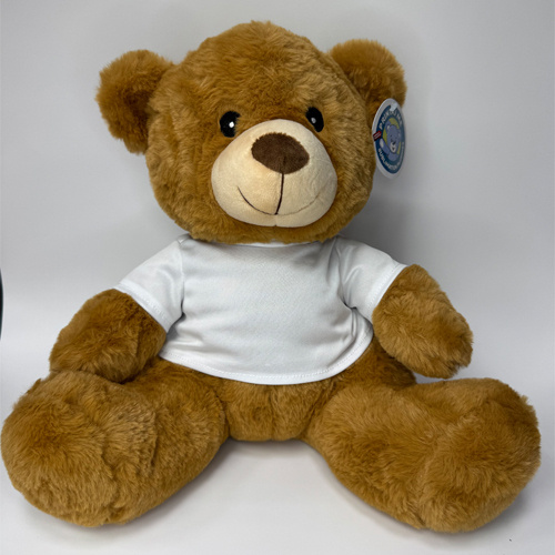 Osito de peluche con camiseta 33 cm para impresión por sublimación