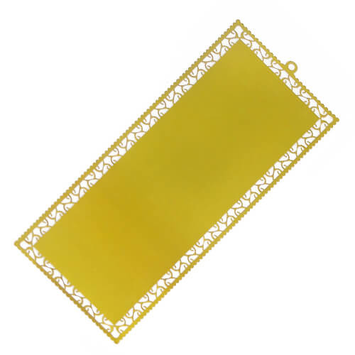 Semne de carte din metal auriu pachet de 10 buc. Sublimare Transfer termic
