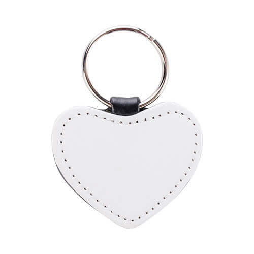 Leather keychain for sublimation printing - heart