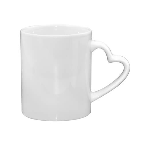 Mug avec anse coeur A+ 330 ml Sublimation Transfert Thermique