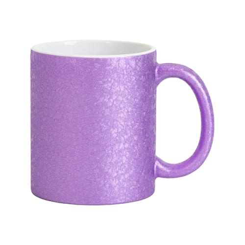Krūzīte 325 ml ar saplaisājušas virsmas efektu sublimācijai - violeta