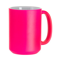 Mug Max Fluo Color - rose, mat pour transfert thermique