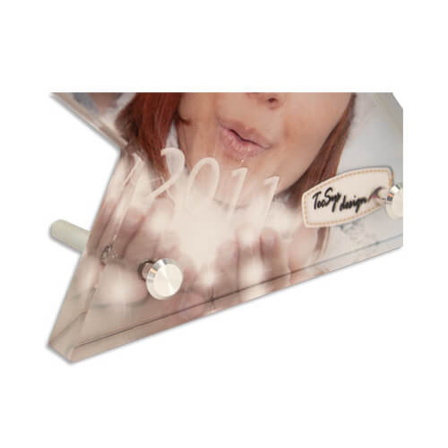 15,5 x 15 cm heart acryl frame for sublimation printing