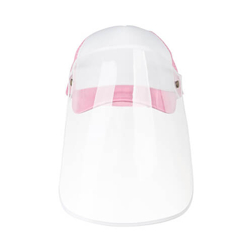 Sublimatiepet met vizier - roze