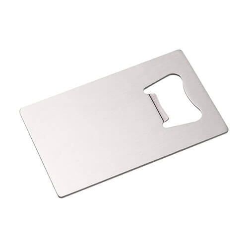 Pudeļu atvērējs 5,3 x 8,5 cm sublimācijai - kredītkarte