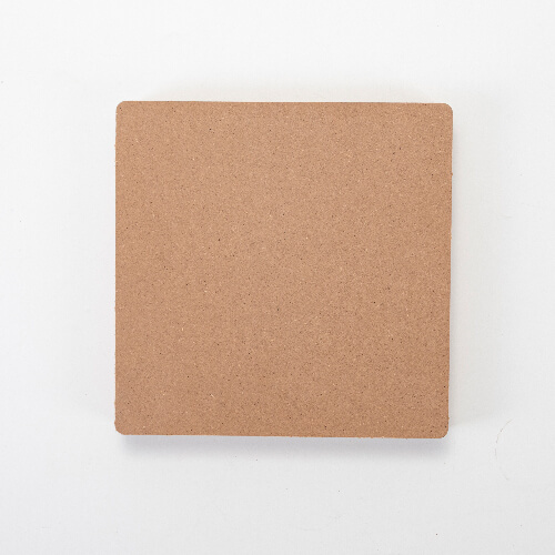Placă de fibre pentru sublimare 20 x 20 x 1,5 cm - 2 bucăți. - spate maro deschis