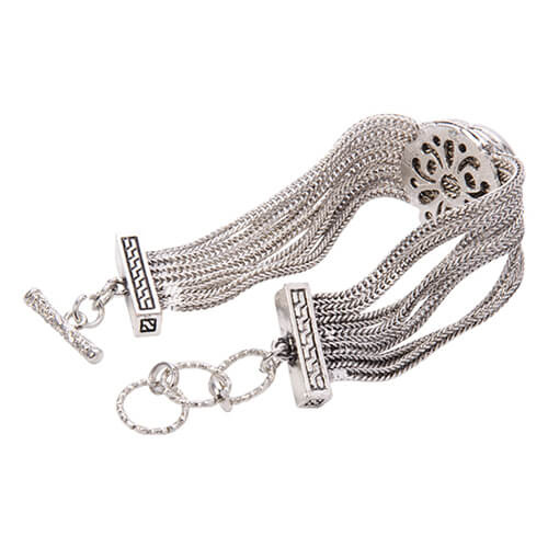 Bracelet métallique avec un cercle pour sublimation