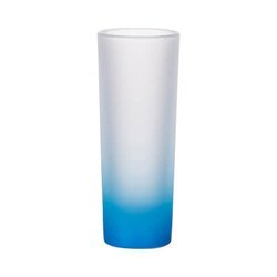 Verre dépoli pour sublimation 90 ml - dégradé bleu