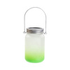 Lanterne 450 ml avec anse métal - dégradé vert