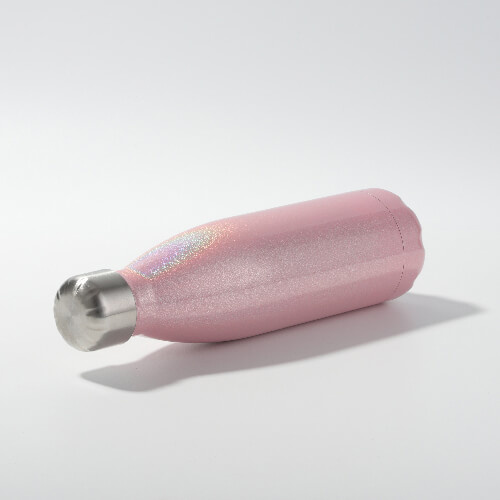 Vattenflaska - 500 ml dryckesflaska för sublimering - iriserande rosa