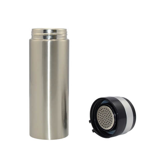 Hõbedast metallist termos 320 ml Sublimatsiooni termotransfeer