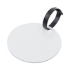Plastic baggage tag for sublimation - circle