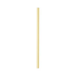 Recht glazen rietje 20 cm - geel