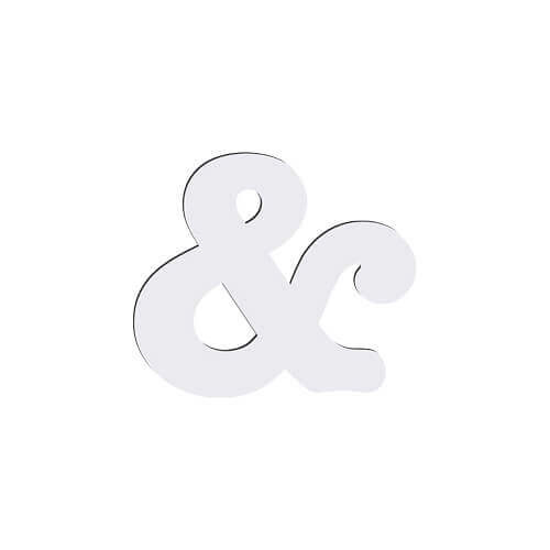 Decoratieve letter in MDF voor sublimatie 10 cm &amp