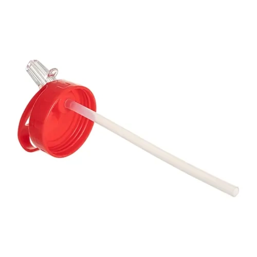 Bouteille en aluminium avec embout 600 ml blanc avec bouchon rouge et poignée pour sublimation