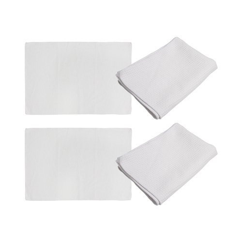 Set van 4 keukenhanddoeken 40 x 60 cm om te bedrukken