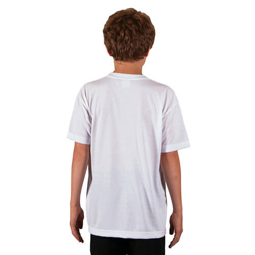 Jeugd Basic T-shirt met korte mouwen voor sublimatie - wit