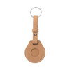 Llavero de piel con cinturón / funda AirTag para sublimación - Marrón