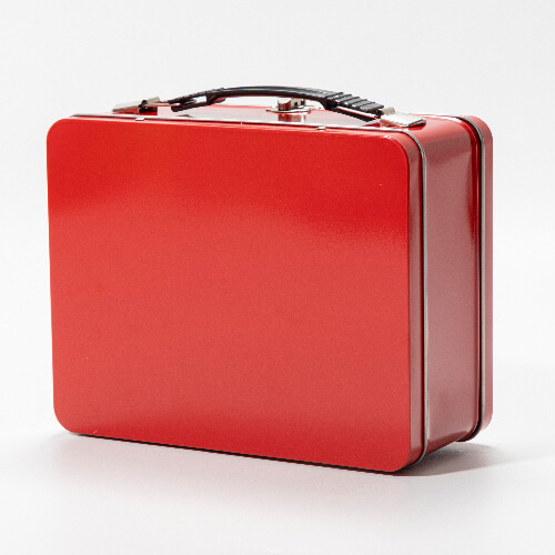 Metal lunch box for sublimation - red