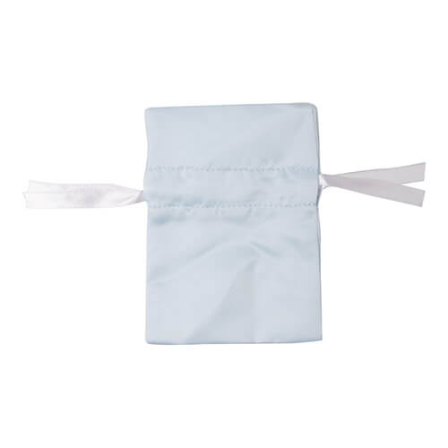 Satin bag 9 x 14 cm for sublimation - light blue