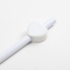 Bouchon de paille en silicone Ø 0,8 / 1 cm pour sublimation - cœur blanc