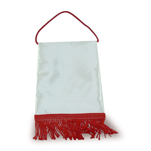 Pennant Rdeča 15 x 20 cm Sublimacija Termični prenos