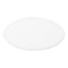 Leren ovale badge 8,2 x 4,4 cm voor sublimatie - wit