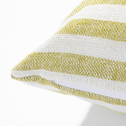 40 x 40 cm canvas pillowcase for sublimation - cream with light green stripes