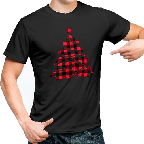 Flex foil - black and red check