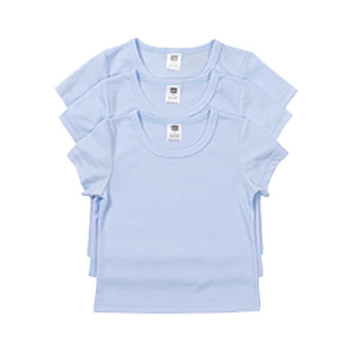 Kinder T-shirt met korte mouwen voor sublimatie - blauw