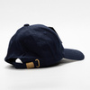 Cotton baseball cap with square velcro patch for sublimation - navy blue