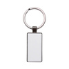 Porte-clés double face 2,2 x 5,1 cm pour sublimation - noir