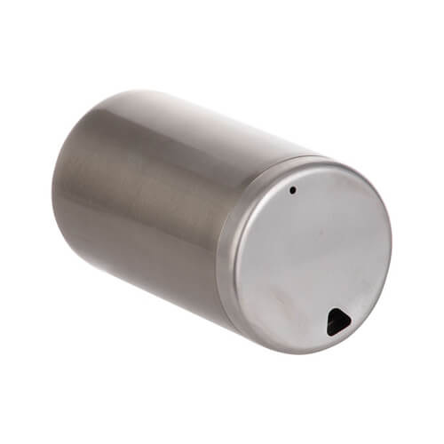 Een mok zonder handvat 400 ml gemaakt van roestvrij staal met een deksel voor sublimatie - zilver