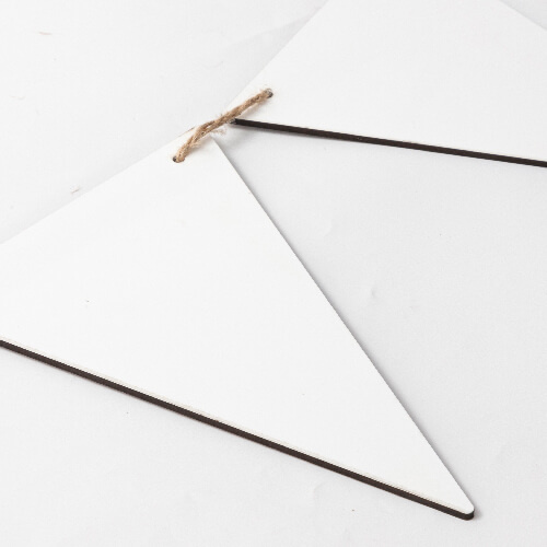 MDF wanddecoratie voor sublimatie - 8 driehoeken