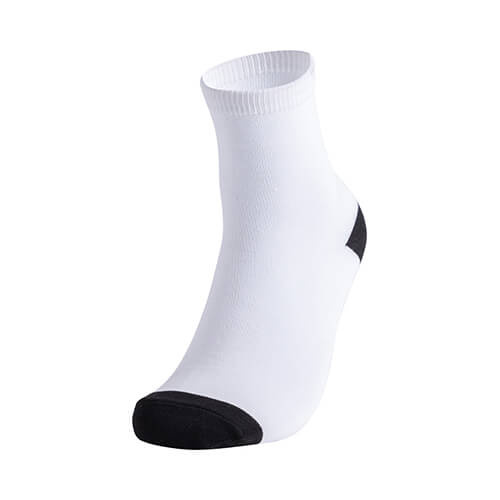 Șosete de 35 cm cu vârf și călcâi negru pentru sublimare