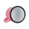360 ml enamel mug for sublimation - pink matt