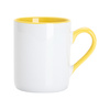 Mug à sublimation de 325 ml - avec intérieur et anse jaunes