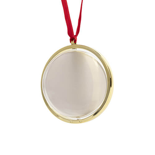 Roterend kerstboom ornament voor sublimatie - goud