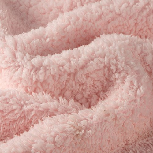 Minky-tæppe med Sherpa-foring til sublimering - pink