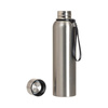 Botella de acero inoxidable de 800 ml con asa de cuerda - plata