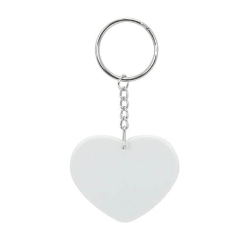 Plastic pendant - heart - Sublimation Transfer