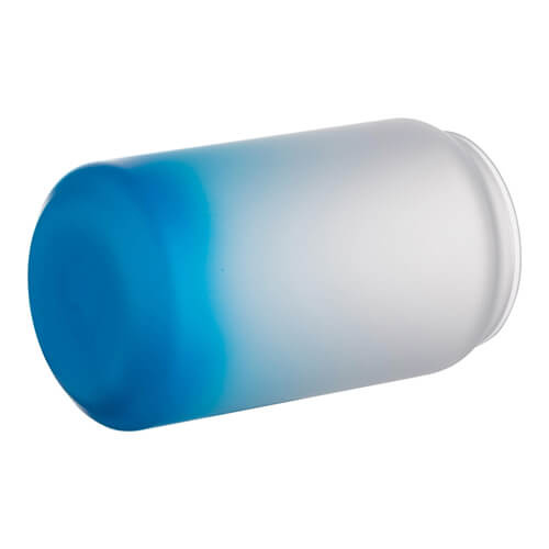 Szklanka 400 ml szroniona do sublimacji - błękitny gradient