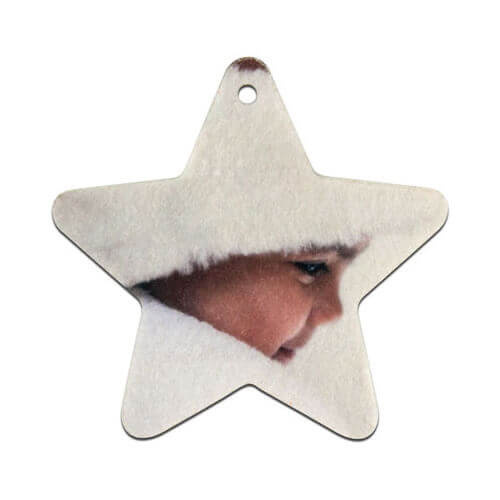 Felt star shape decoration Sublimation Thermal Transfer