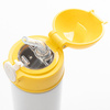 Bidón - 360 ml botella para niños para sublimación - blanco con tapón amarillo