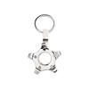 Metal keyring - spinner for sublimation - Pentagonal Gear